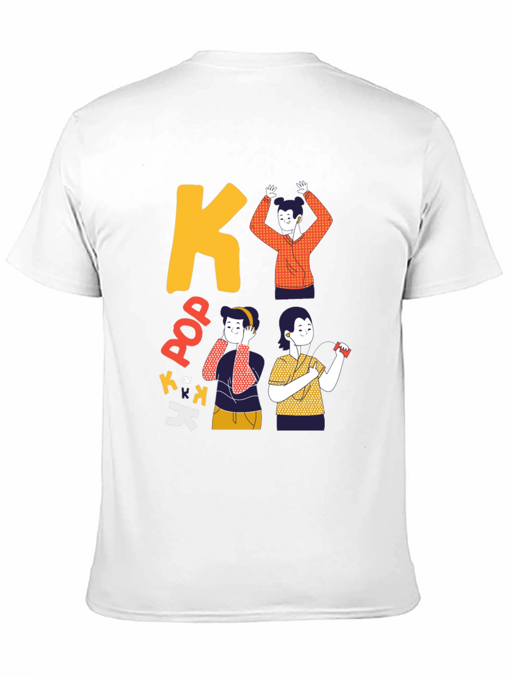 K-Pop Inspired Black Graphic Tee
