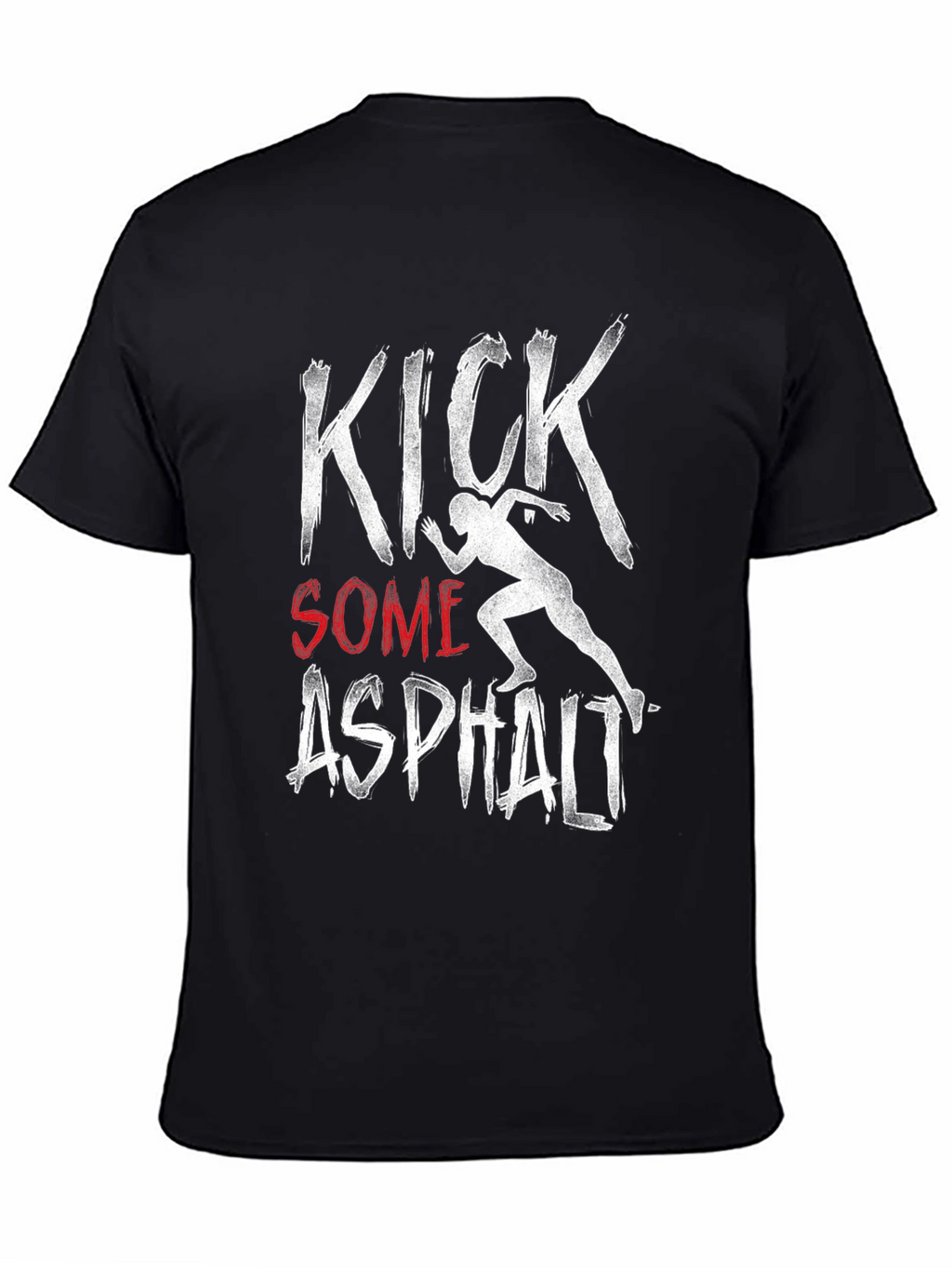 Kick Some Asphalt Graphic Tee - Black Casual Shirt