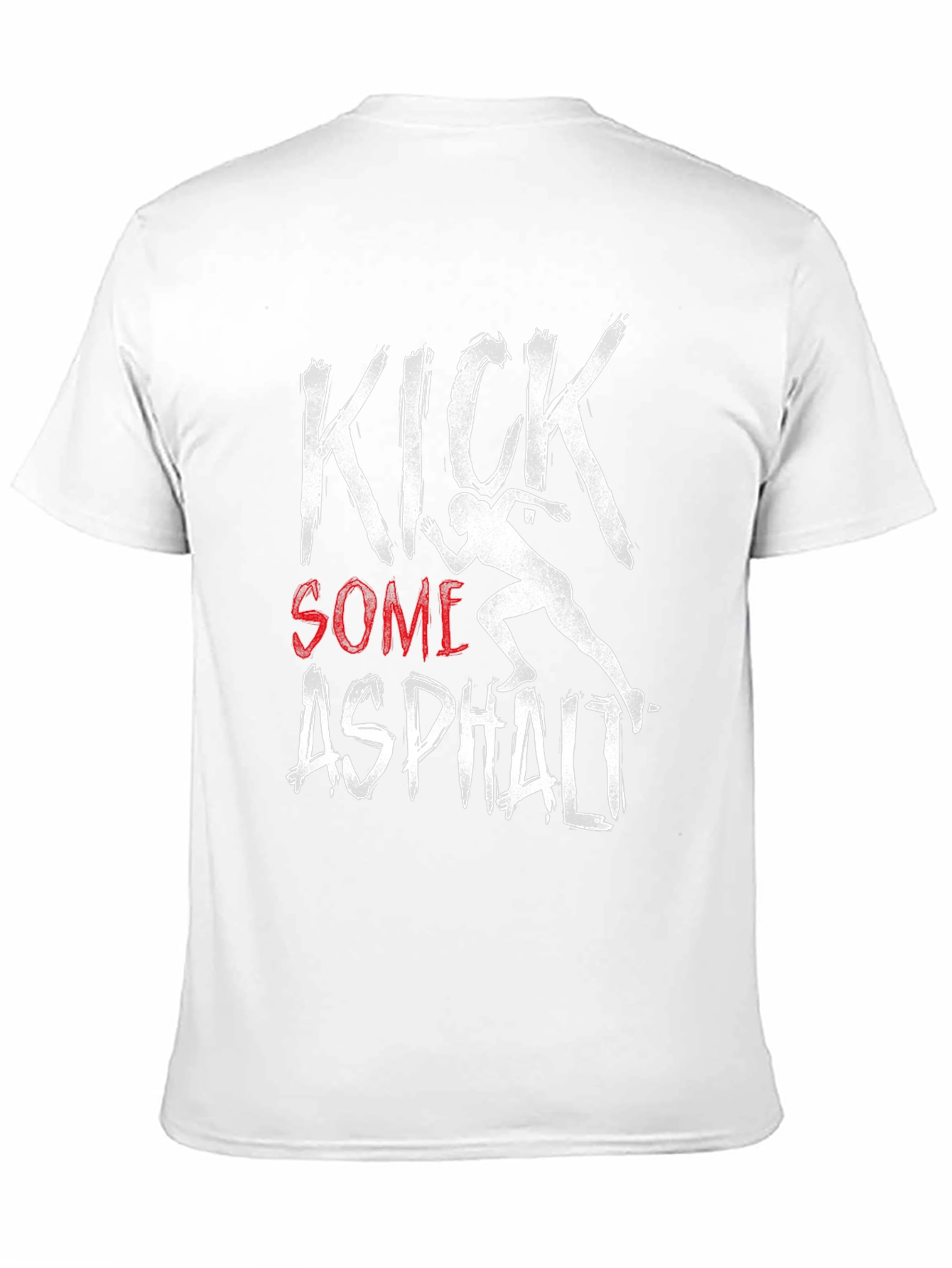Kick Some Asphalt Graphic Tee - Black Casual Shirt
