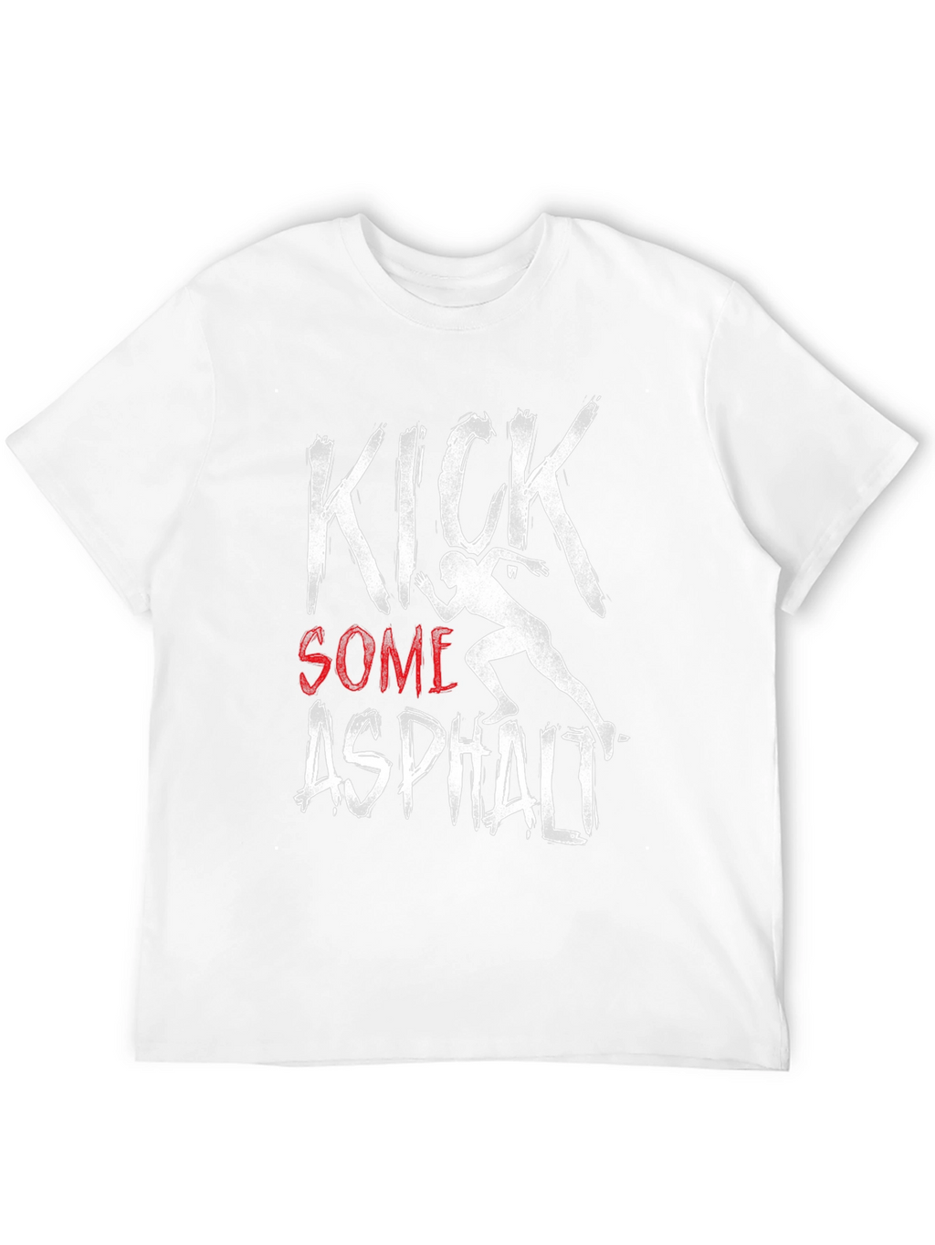 Kick Some Asphalt Graphic Tee - Black Casual Shirt