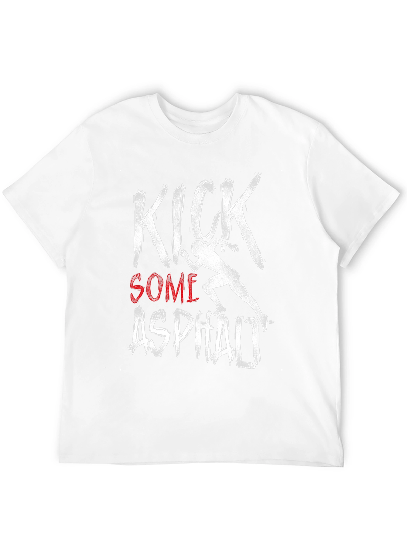 Kick Some Asphalt Graphic Tee - Black Casual Shirt