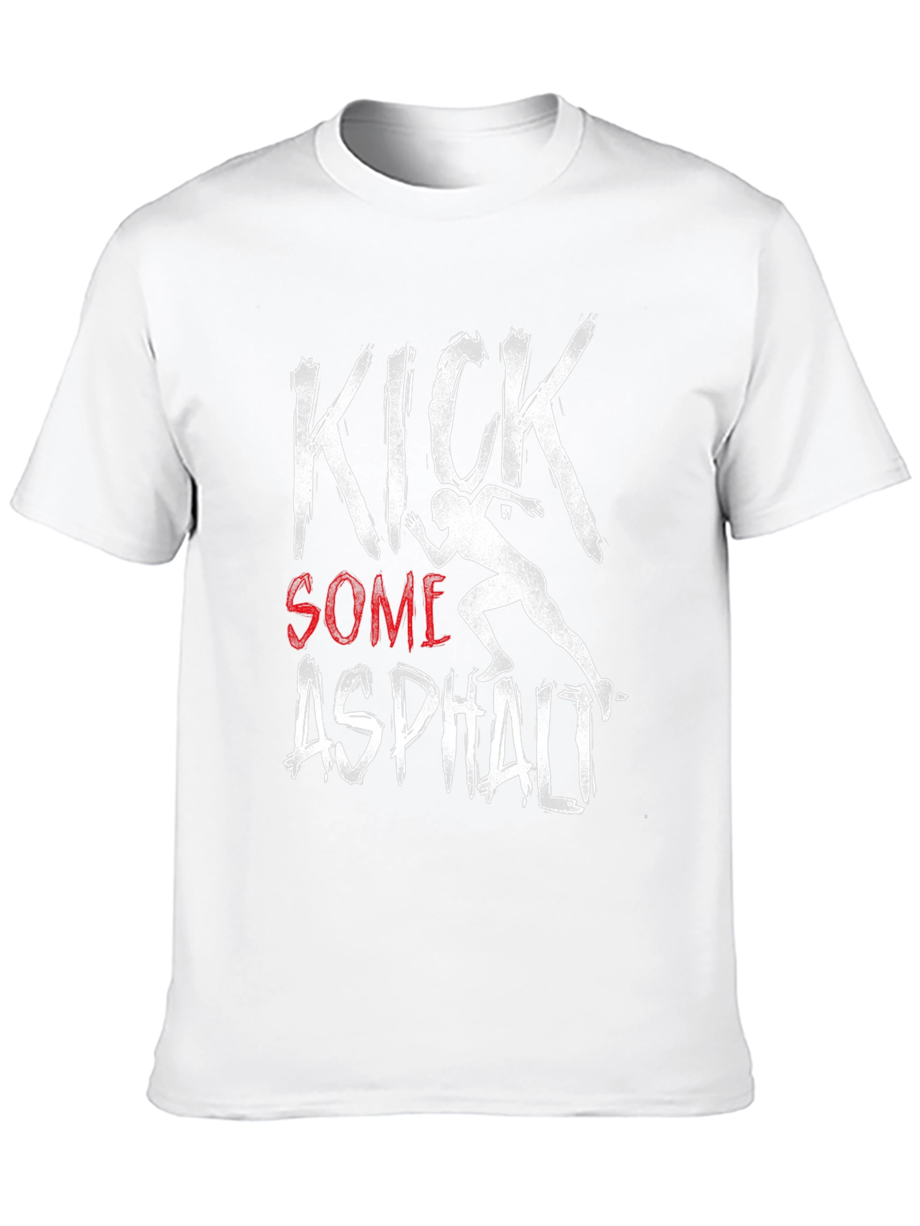 Kick Some Asphalt Graphic Tee - Black Casual Shirt