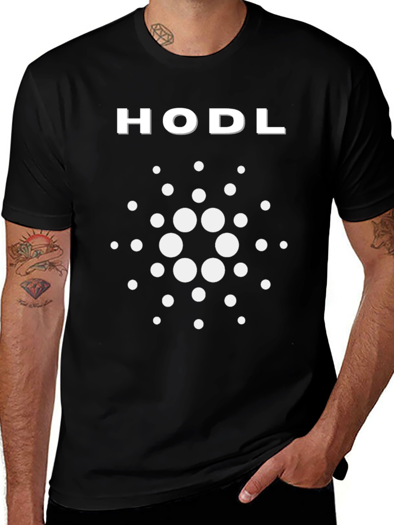 HODL Cardano Crypto T-Shirt - Black