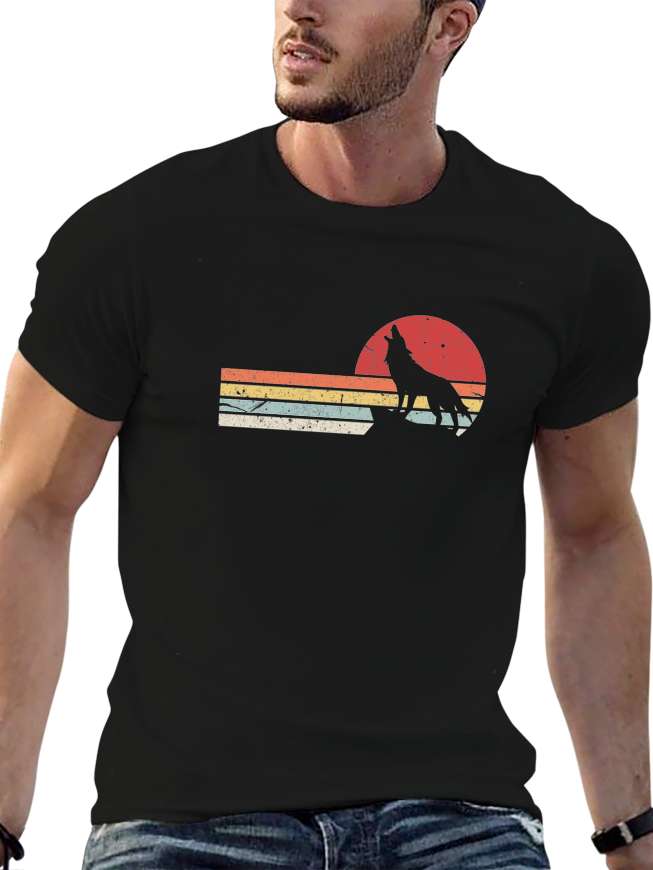 Retro Wolf Graphic Tee