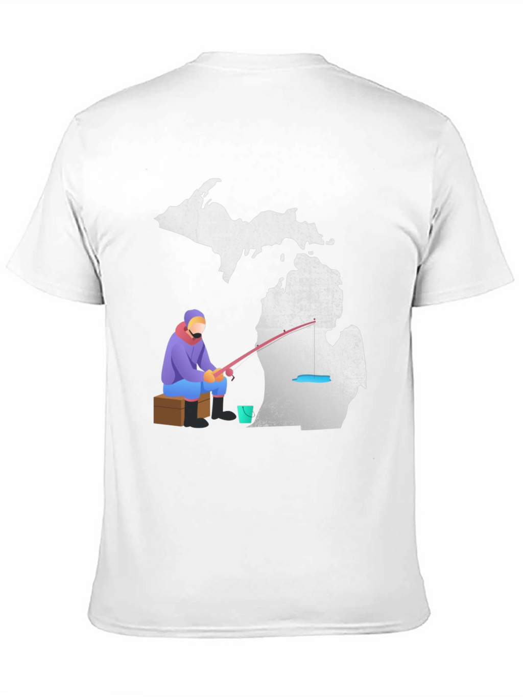 Michigan Fishing T-Shirt Angler Graphic Tee