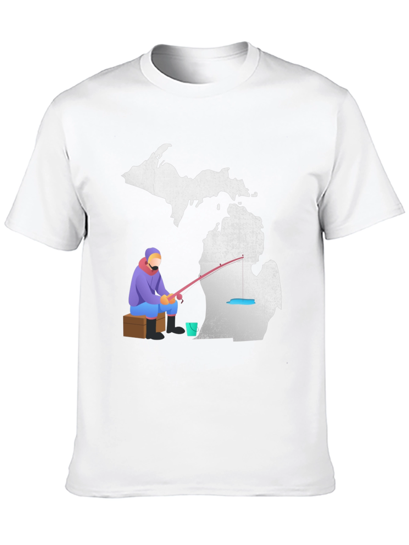 Michigan Fishing T-Shirt Angler Graphic Tee