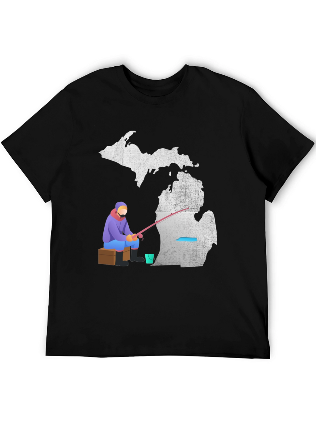 Michigan Fishing T-Shirt Angler Graphic Tee