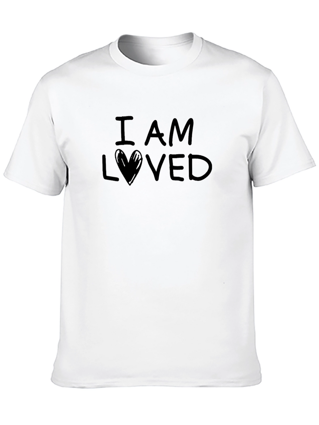 I Am Loved Graphic Tee - Black Casual Shirt