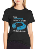 The Universe Revolves Around Me Graphic T-Shirt