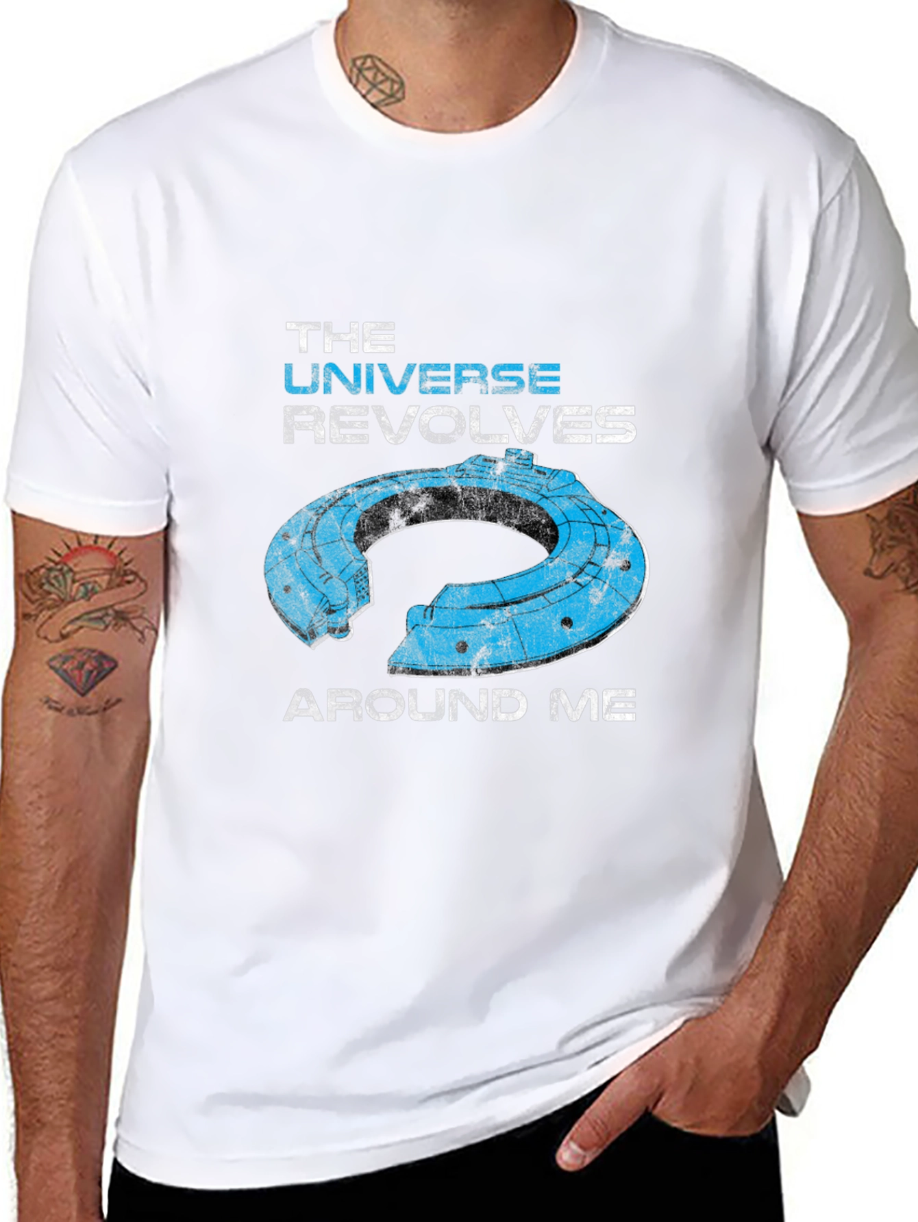 The Universe Revolves Around Me Graphic T-Shirt