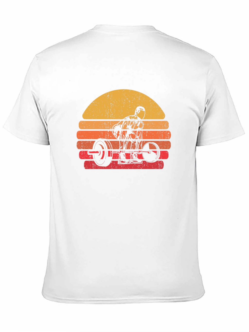 Retro Sunset Deadlift T-Shirt