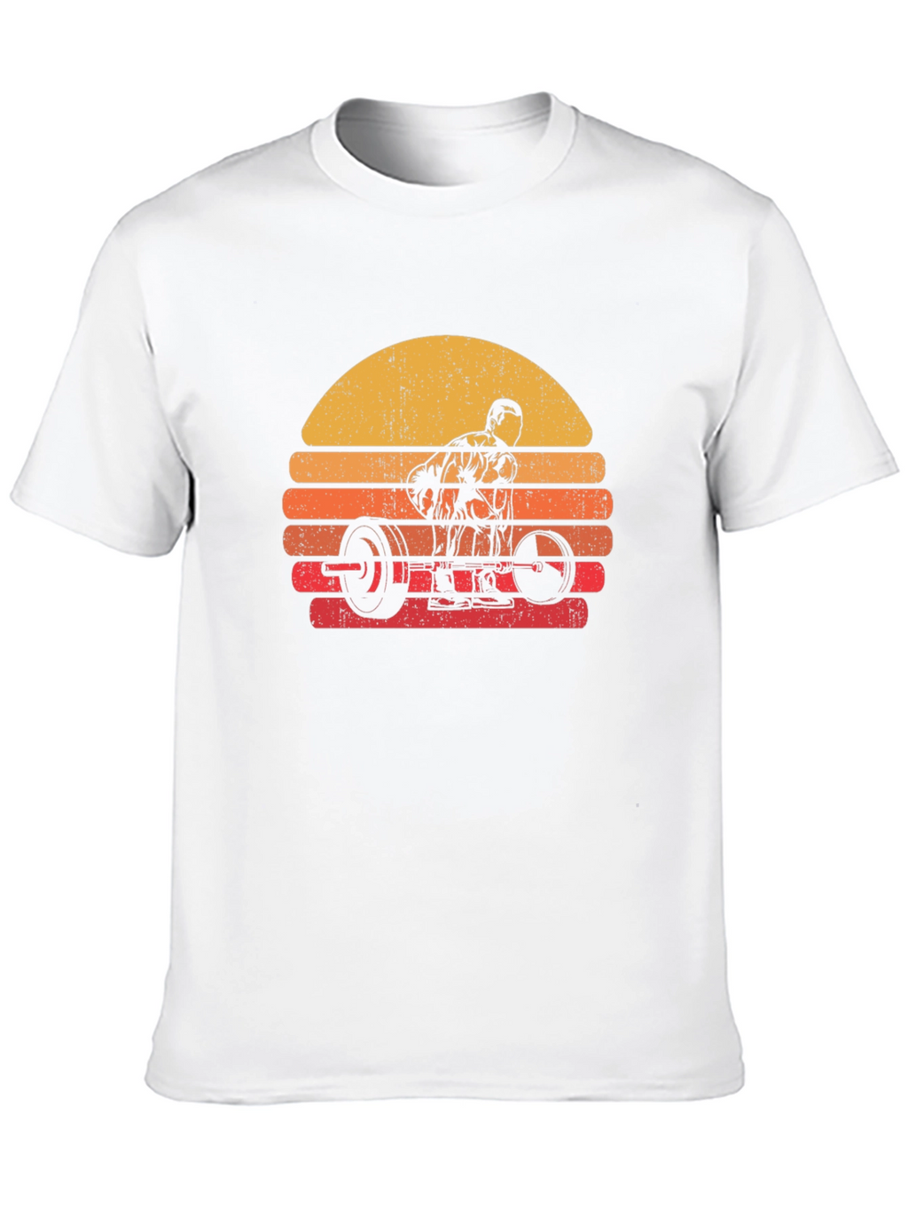 Retro Sunset Deadlift T-Shirt