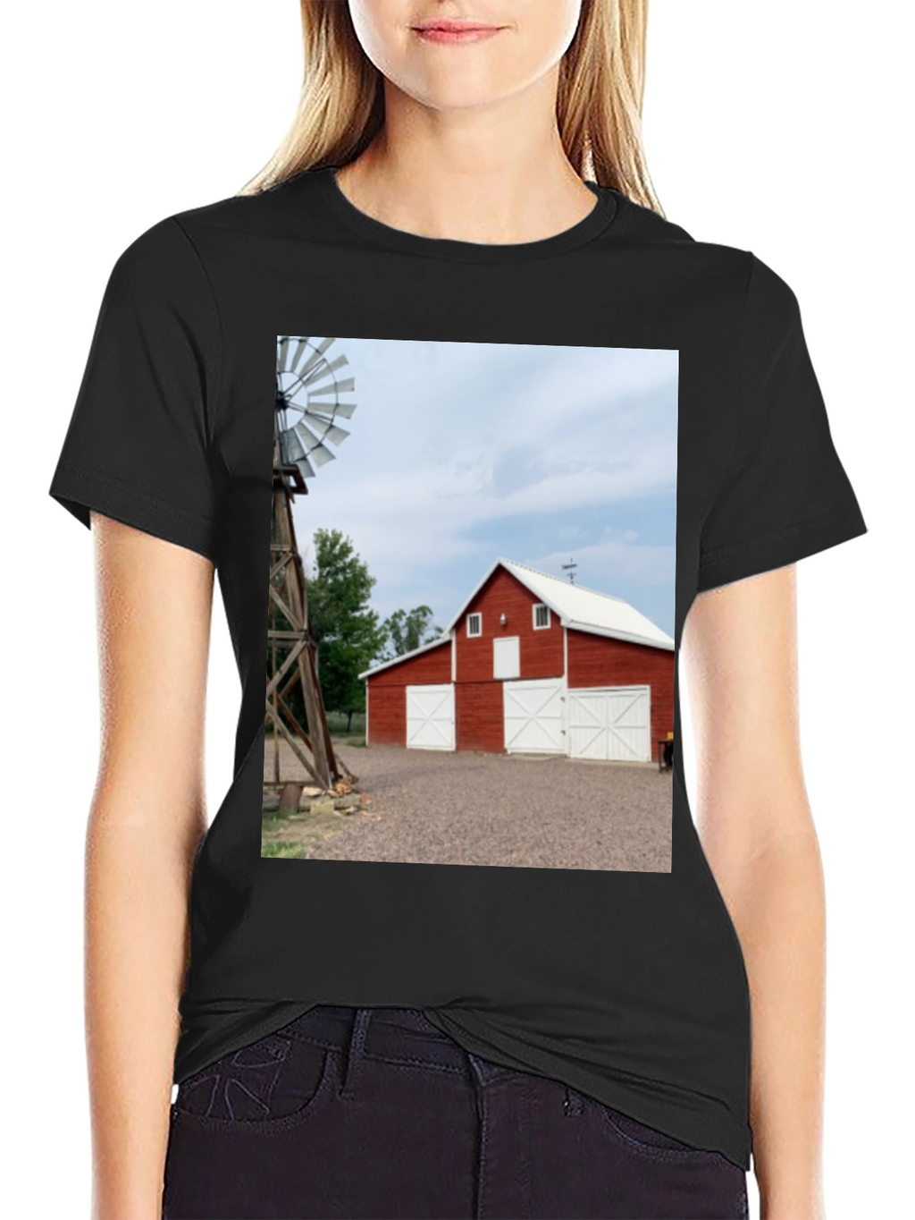 Barn Scene Graphic Tee