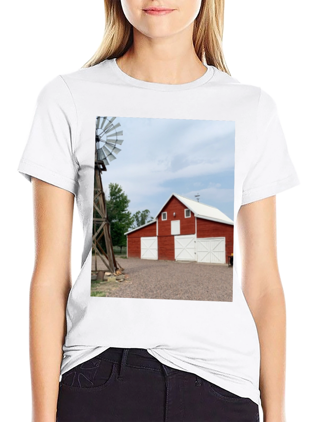 Barn Scene Graphic Tee