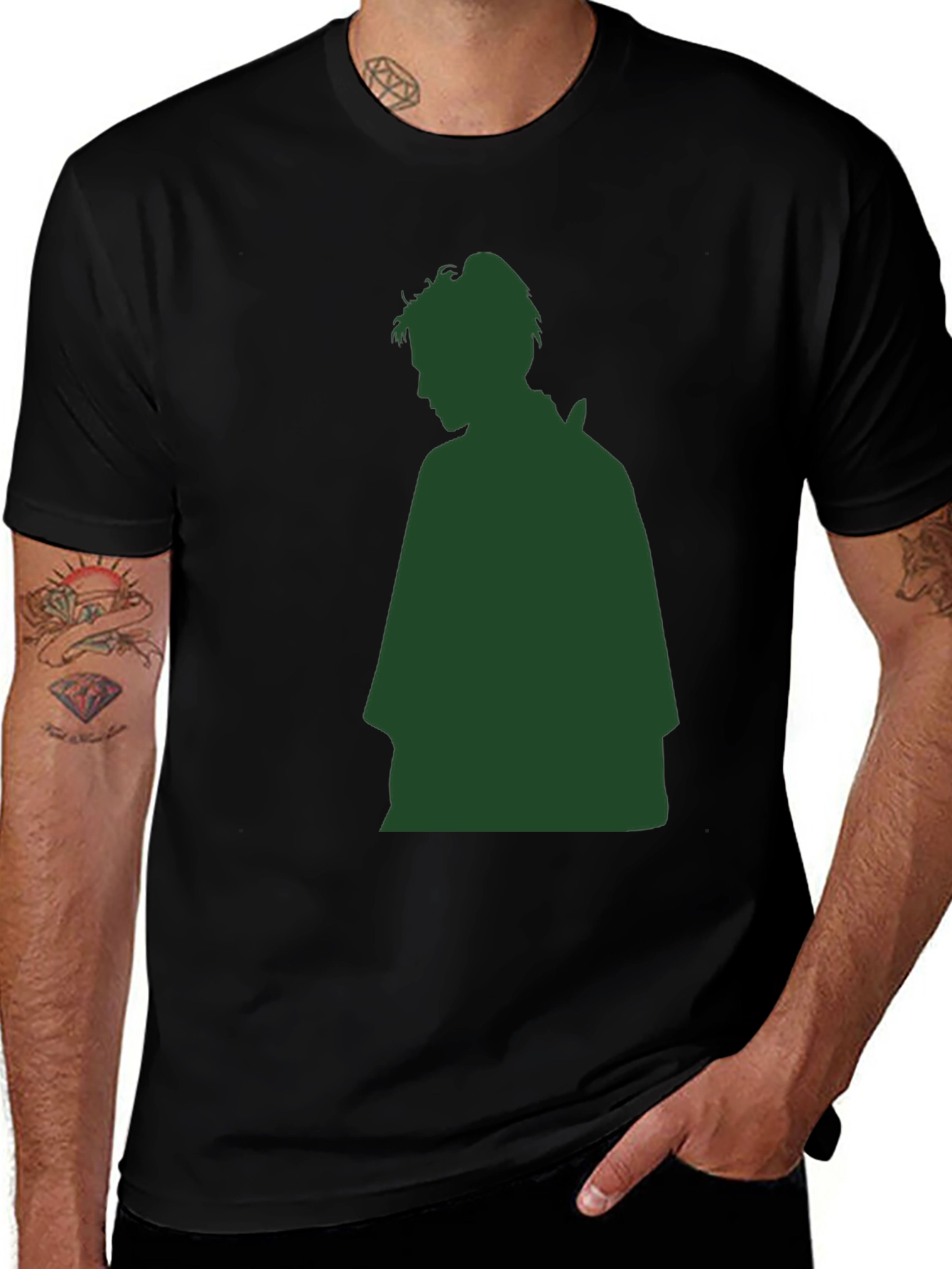 Mens Silhouette Graphic Tee - Stylish & Unique