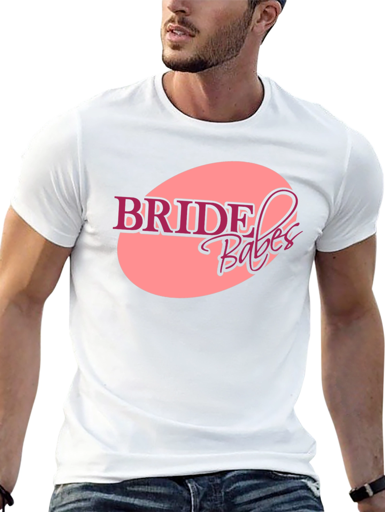 Bride Babes Crew Neck Graphic Tee - Black