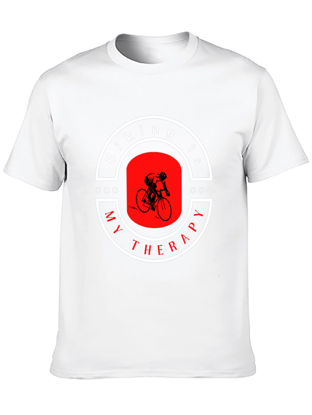 Biking is My Therapy Graphic T-Shirt