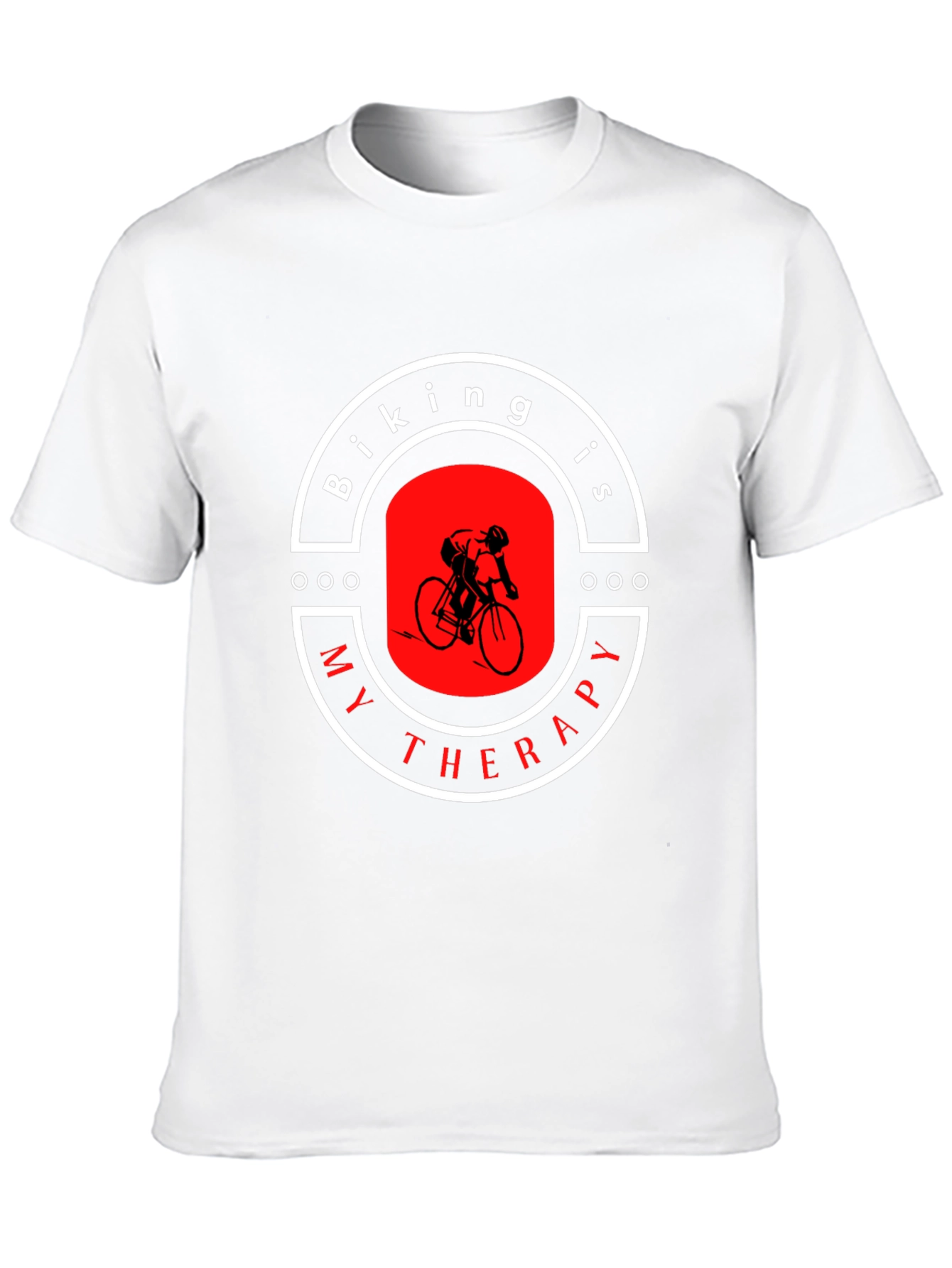 Biking is My Therapy Graphic T-Shirt