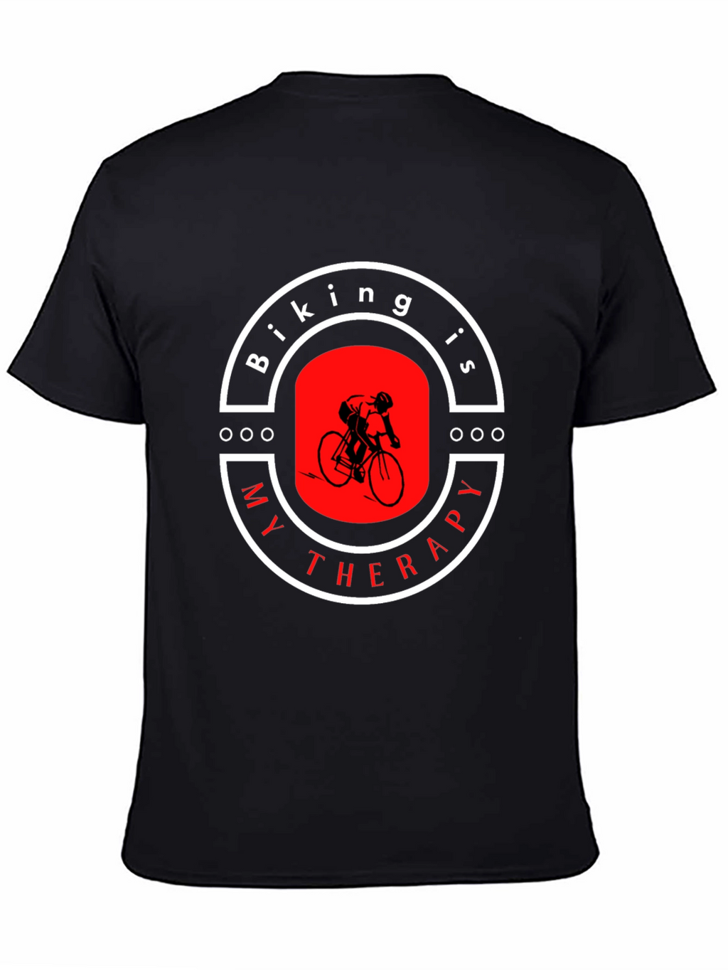 Biking is My Therapy Graphic T-Shirt