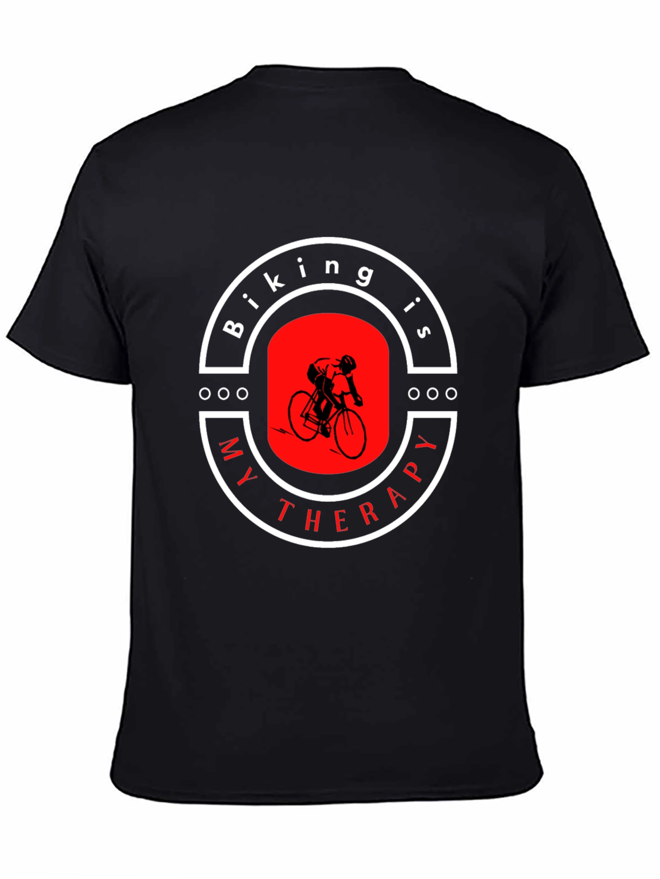Biking is My Therapy Graphic T-Shirt