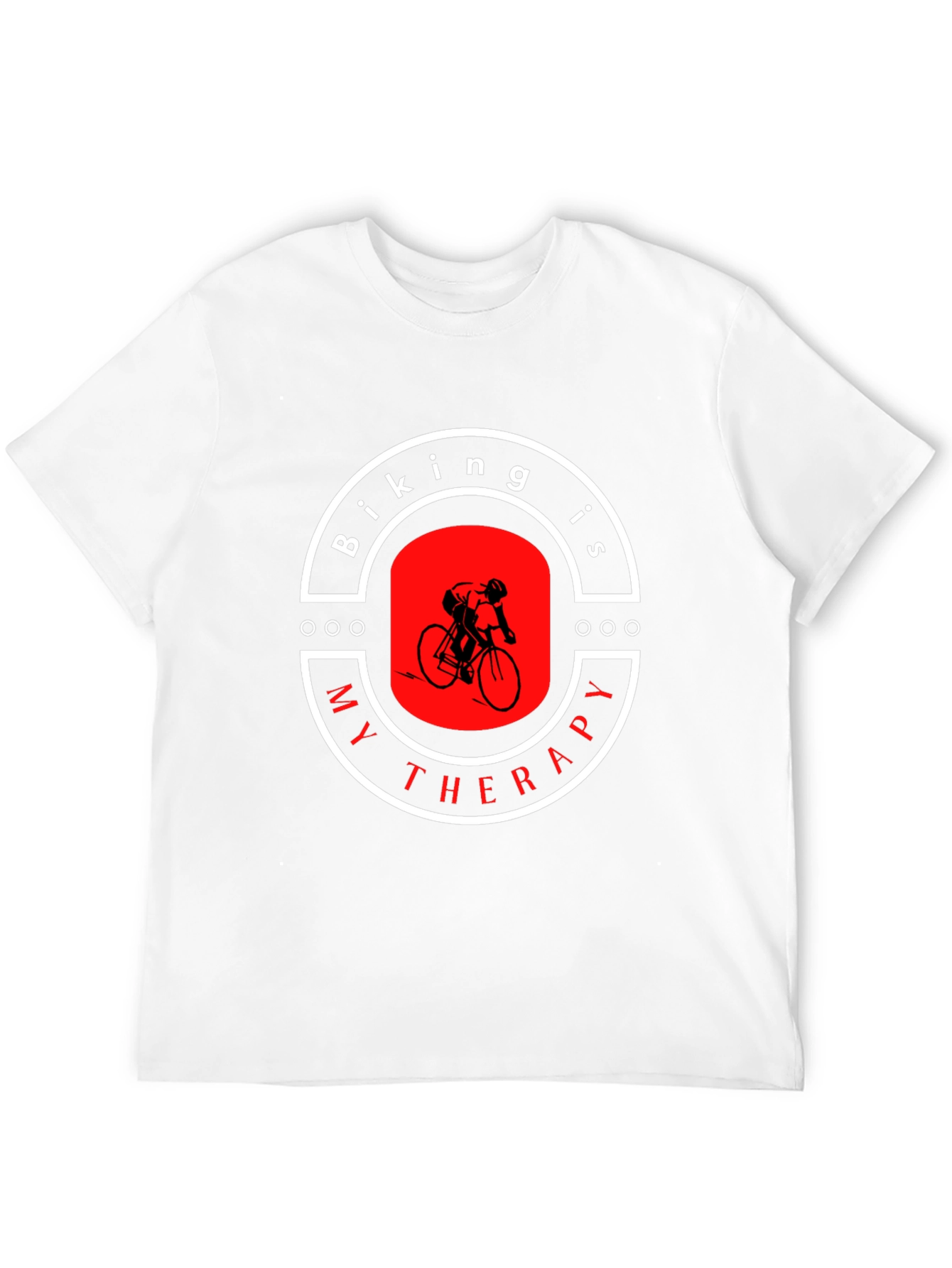 Biking is My Therapy Graphic T-Shirt