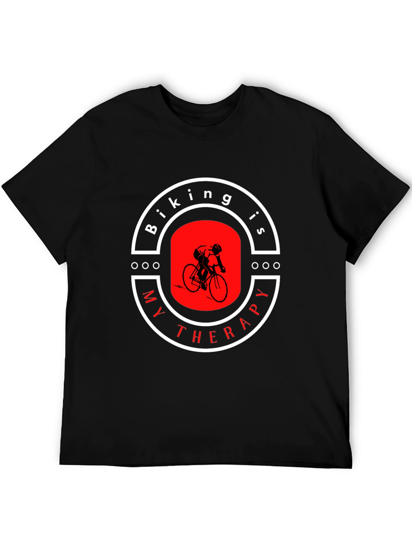 Biking is My Therapy Graphic T-Shirt