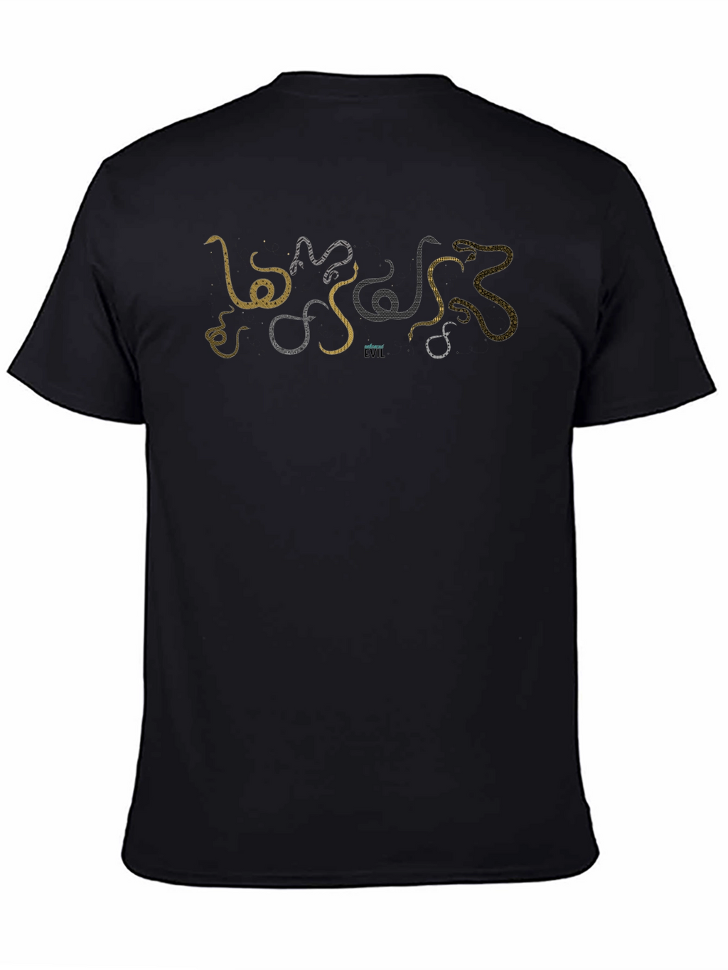 Snakes of Evil Black Graphic Tee