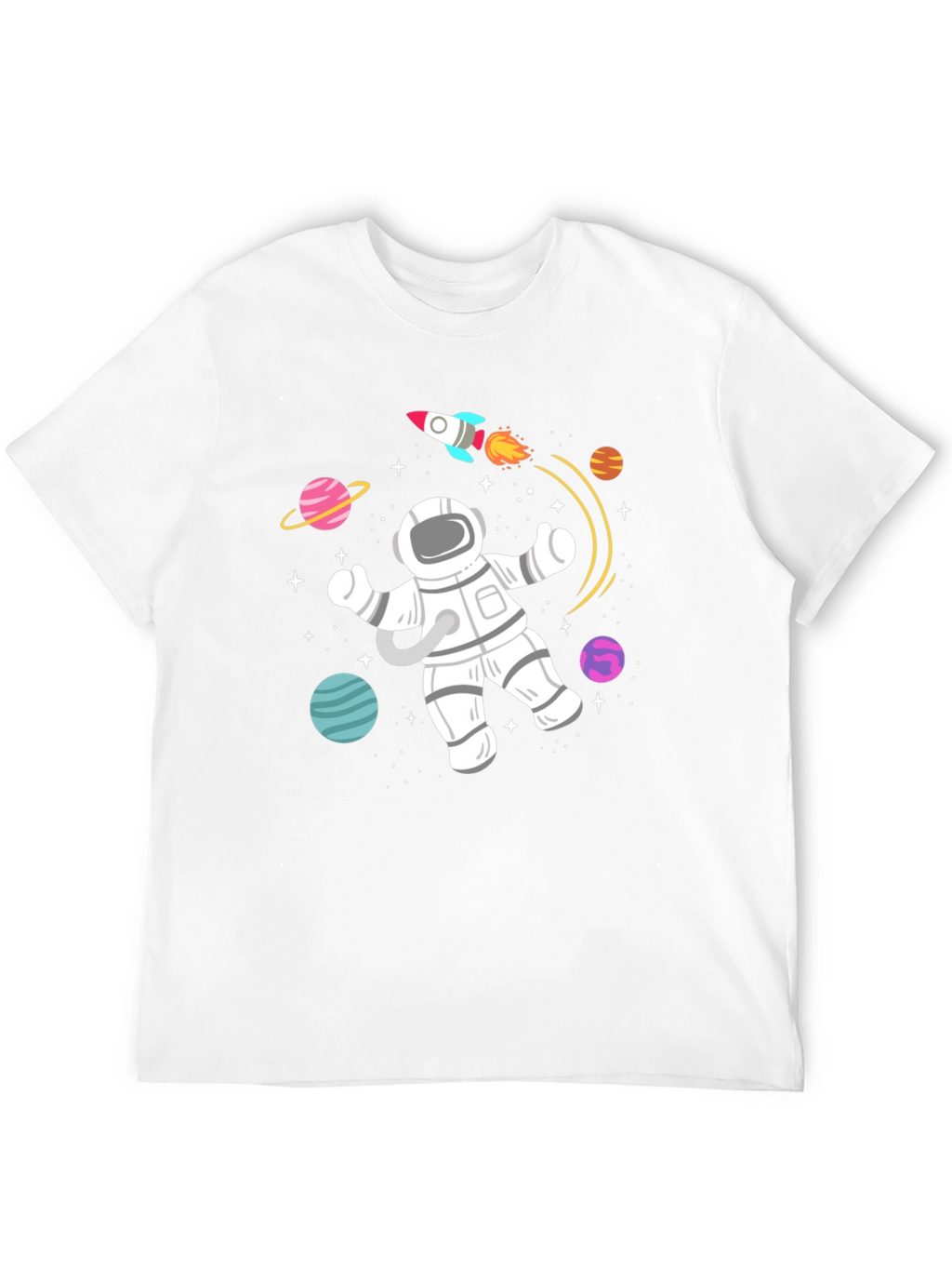 Astronaut in Space Graphic T-Shirt