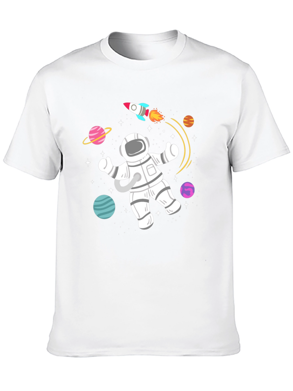Astronaut in Space Graphic T-Shirt