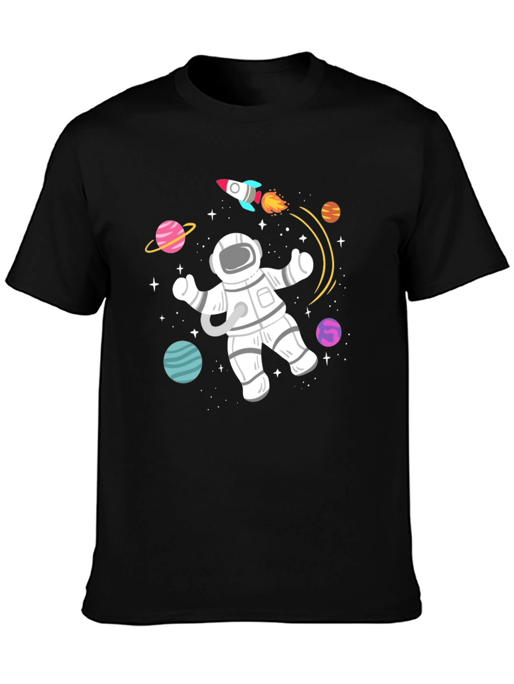 Astronaut in Space Graphic T-Shirt