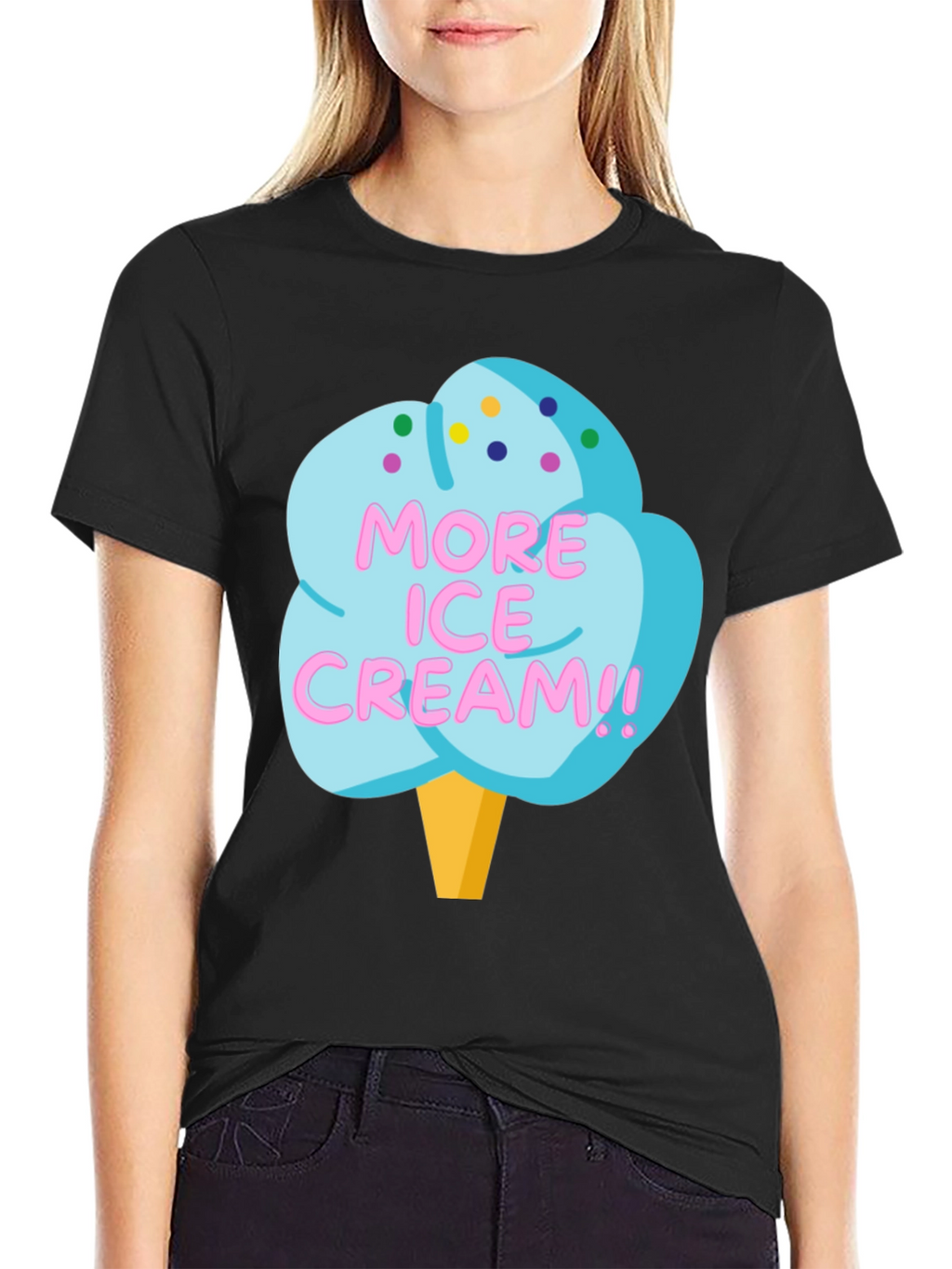 More Ice Cream Graphic T-Shirt
