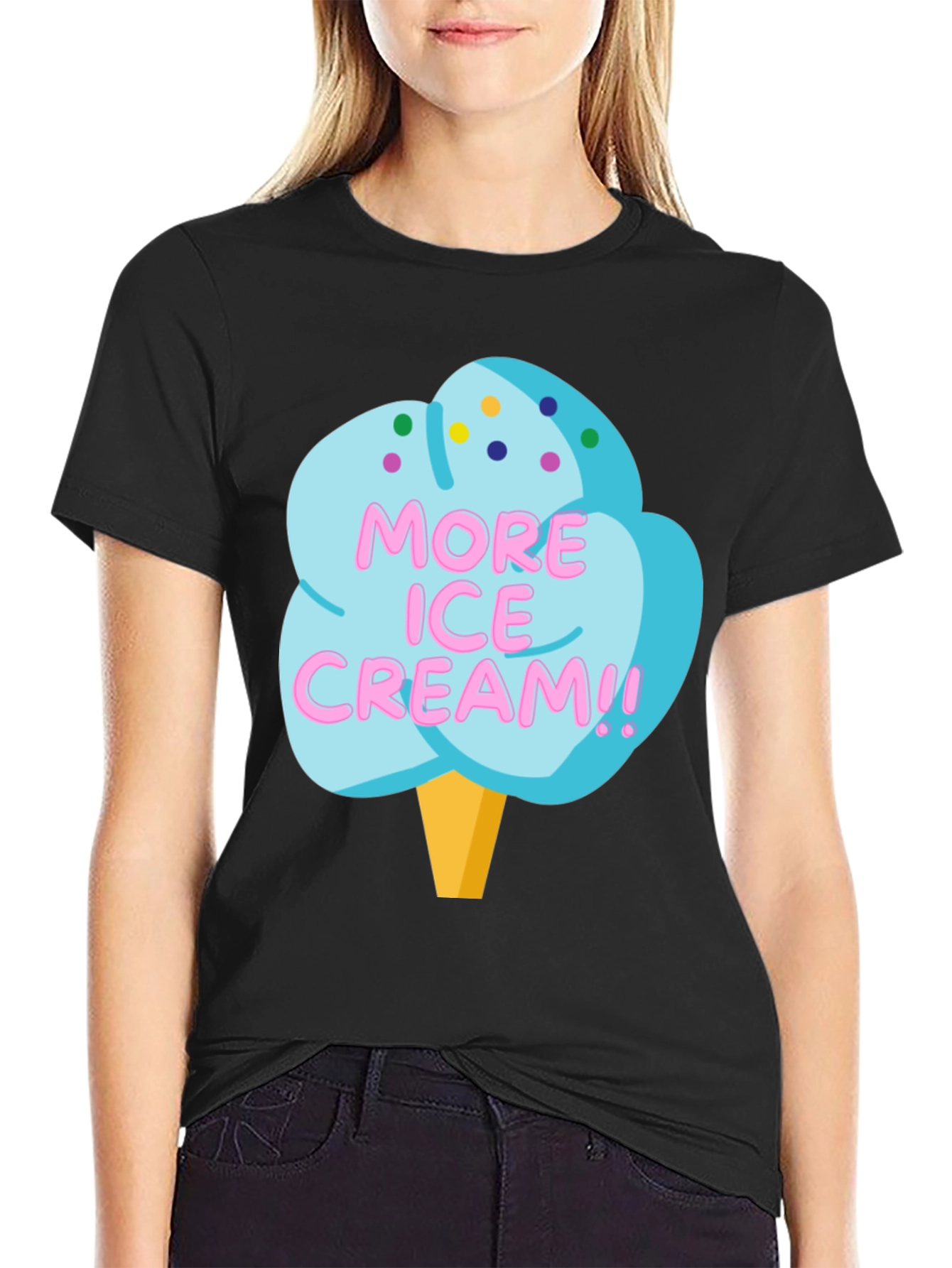 More Ice Cream Graphic T-Shirt