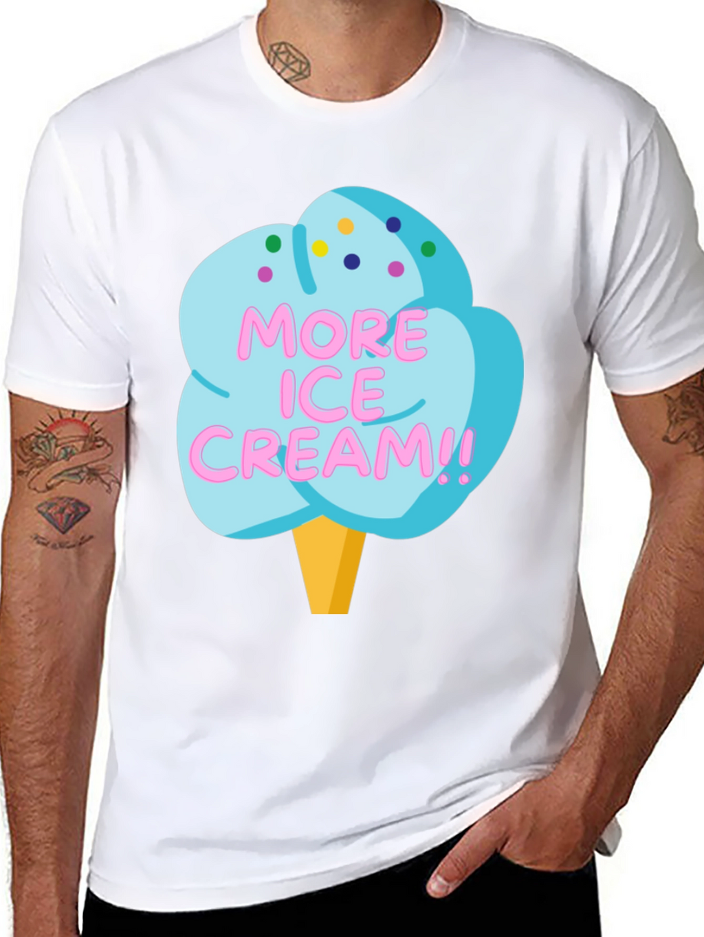 More Ice Cream Graphic T-Shirt