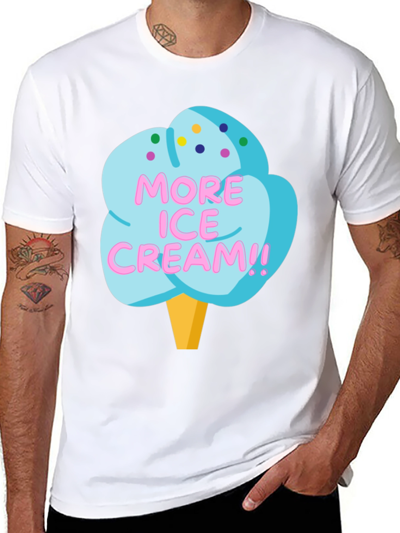 More Ice Cream Graphic T-Shirt