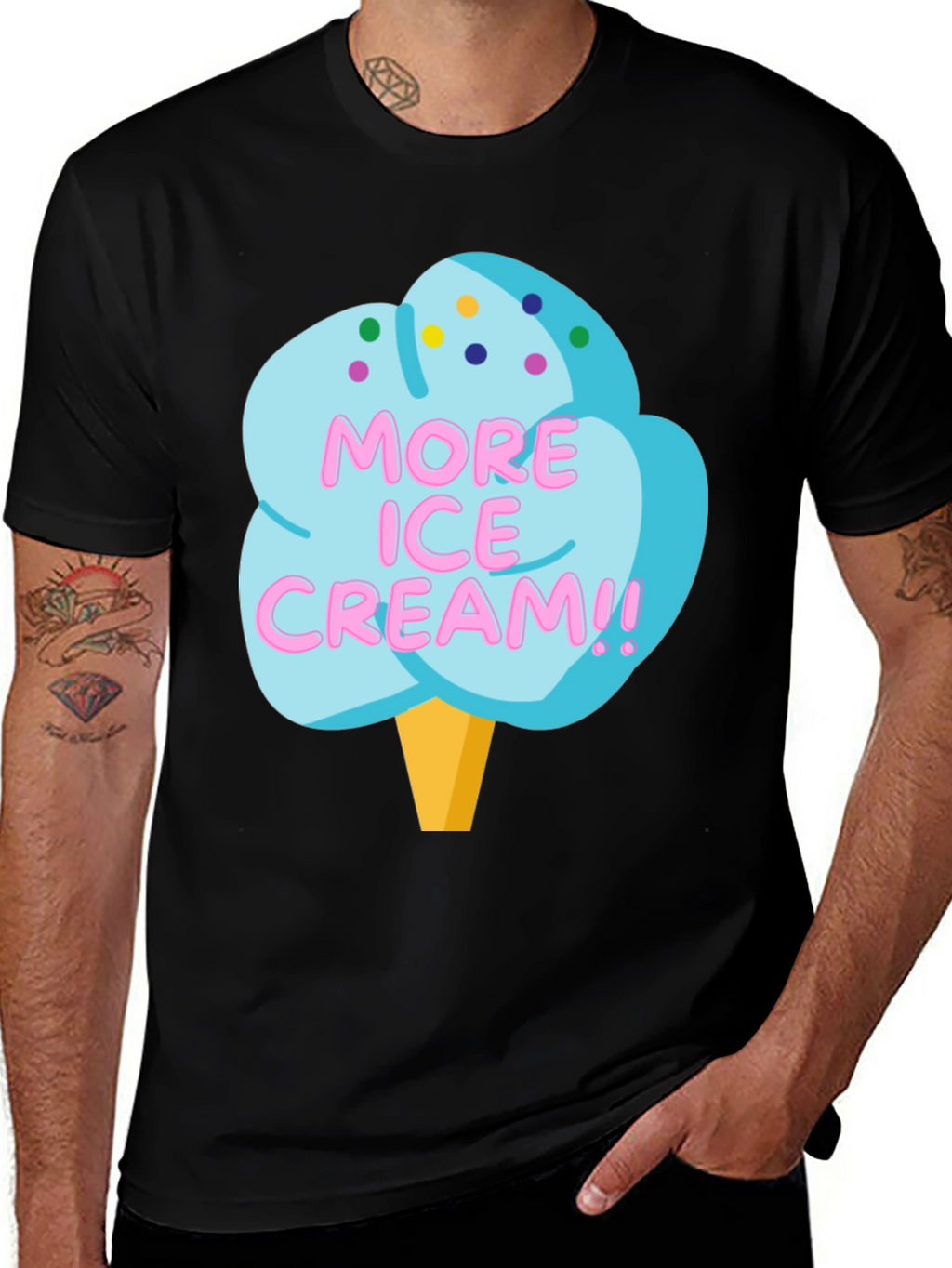 More Ice Cream Graphic T-Shirt
