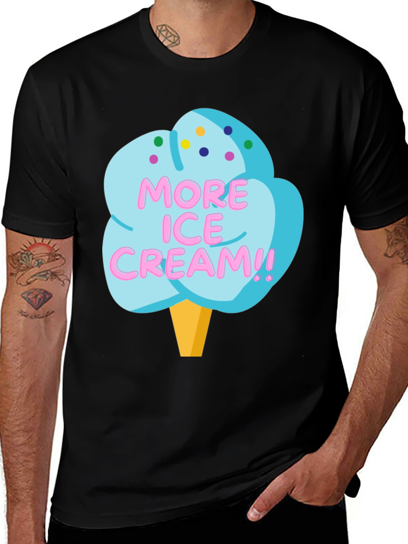 More Ice Cream Graphic T-Shirt