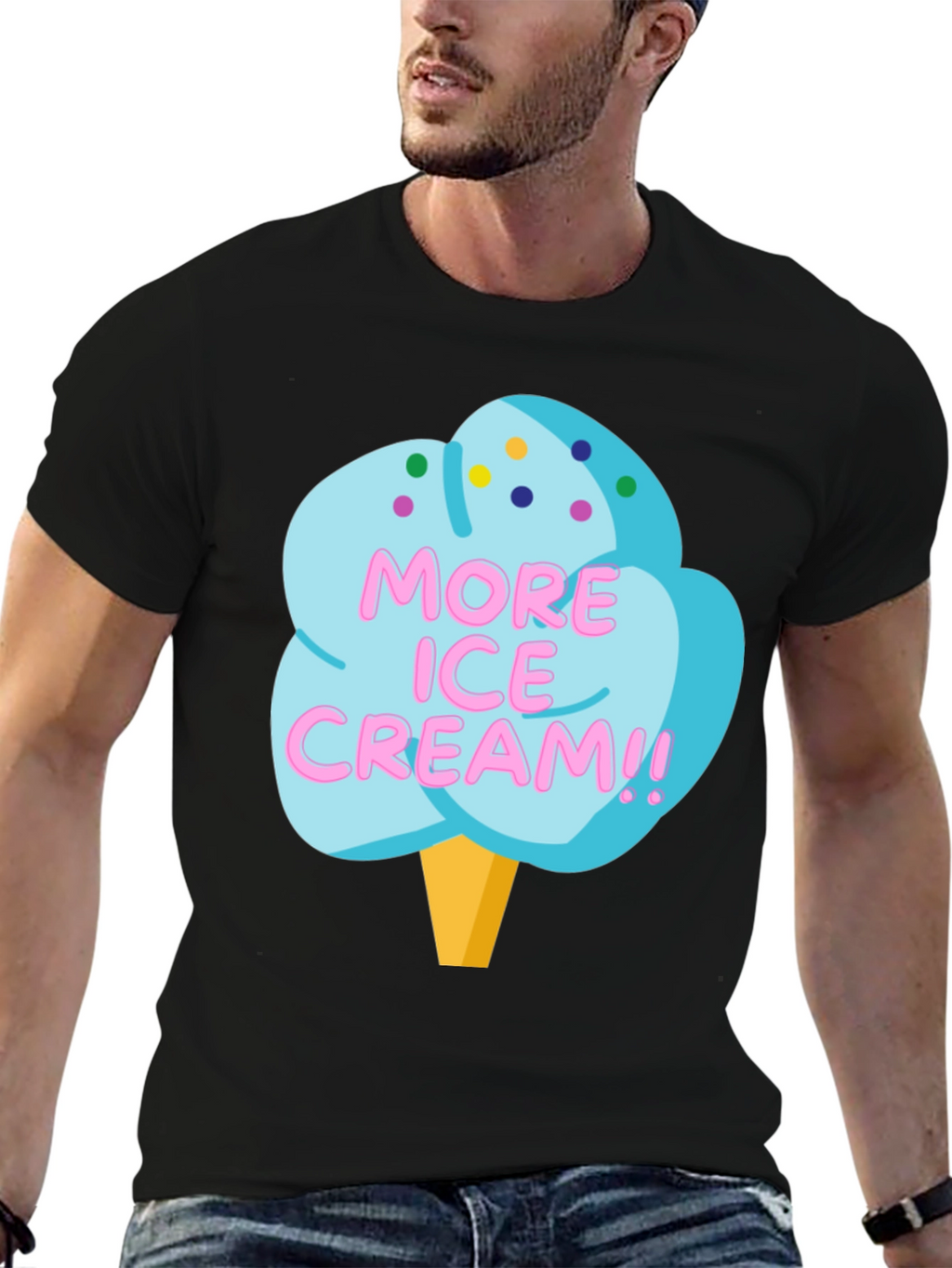 More Ice Cream Graphic T-Shirt