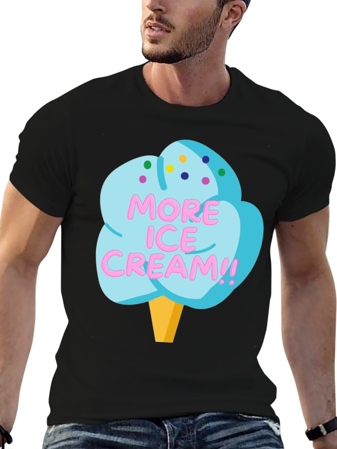 More Ice Cream Graphic T-Shirt