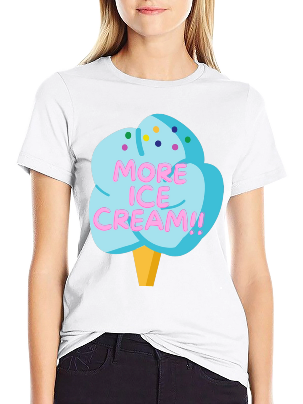More Ice Cream Graphic T-Shirt