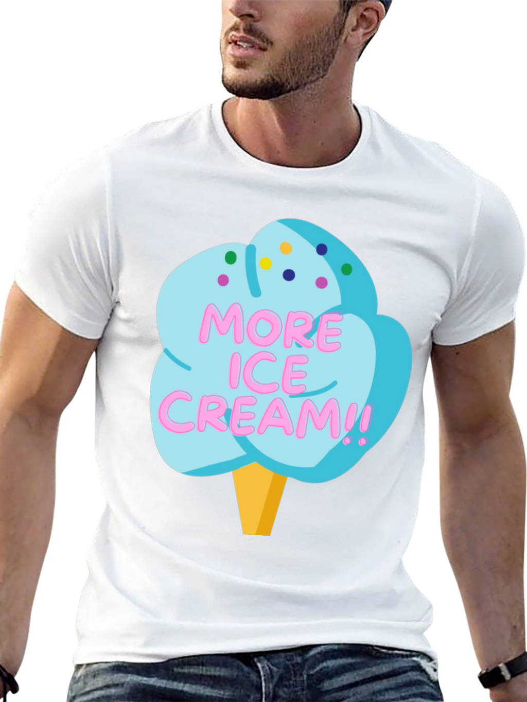 More Ice Cream Graphic T-Shirt