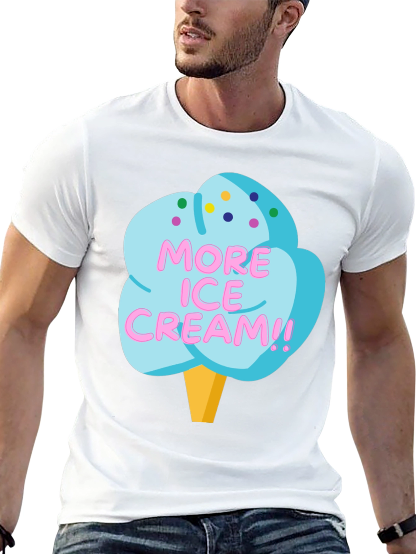 More Ice Cream Graphic T-Shirt