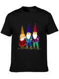 Gnome Trio T-Shirt Black Cotton Blend