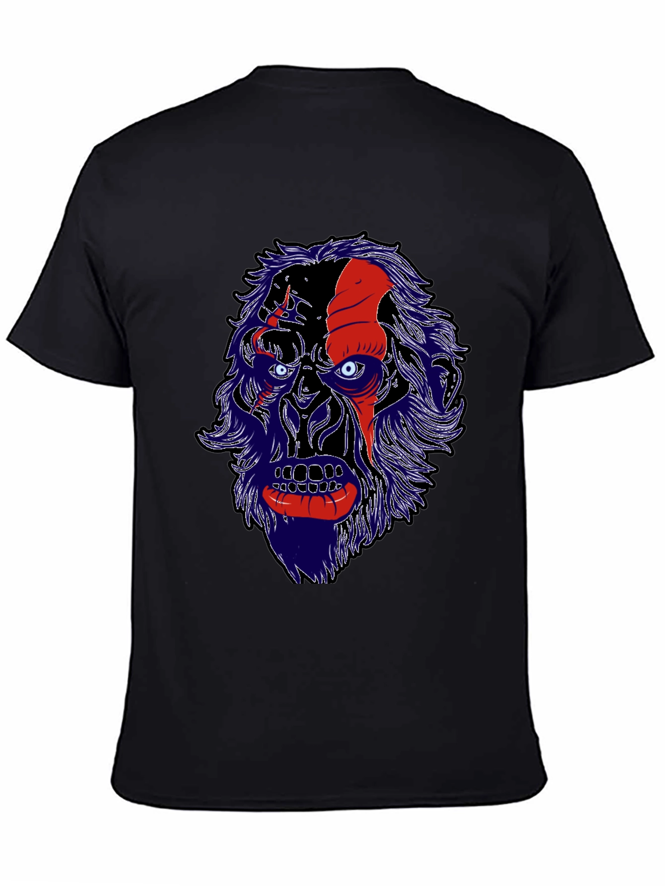 Unique Graphic Tee - Gorilla Face Design
