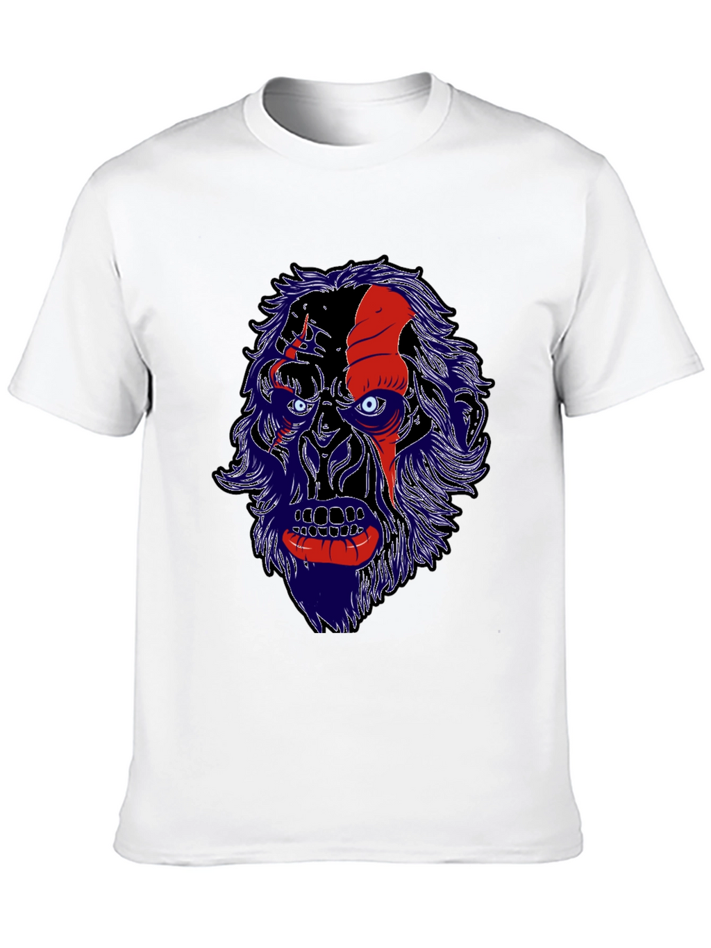 Unique Graphic Tee - Gorilla Face Design