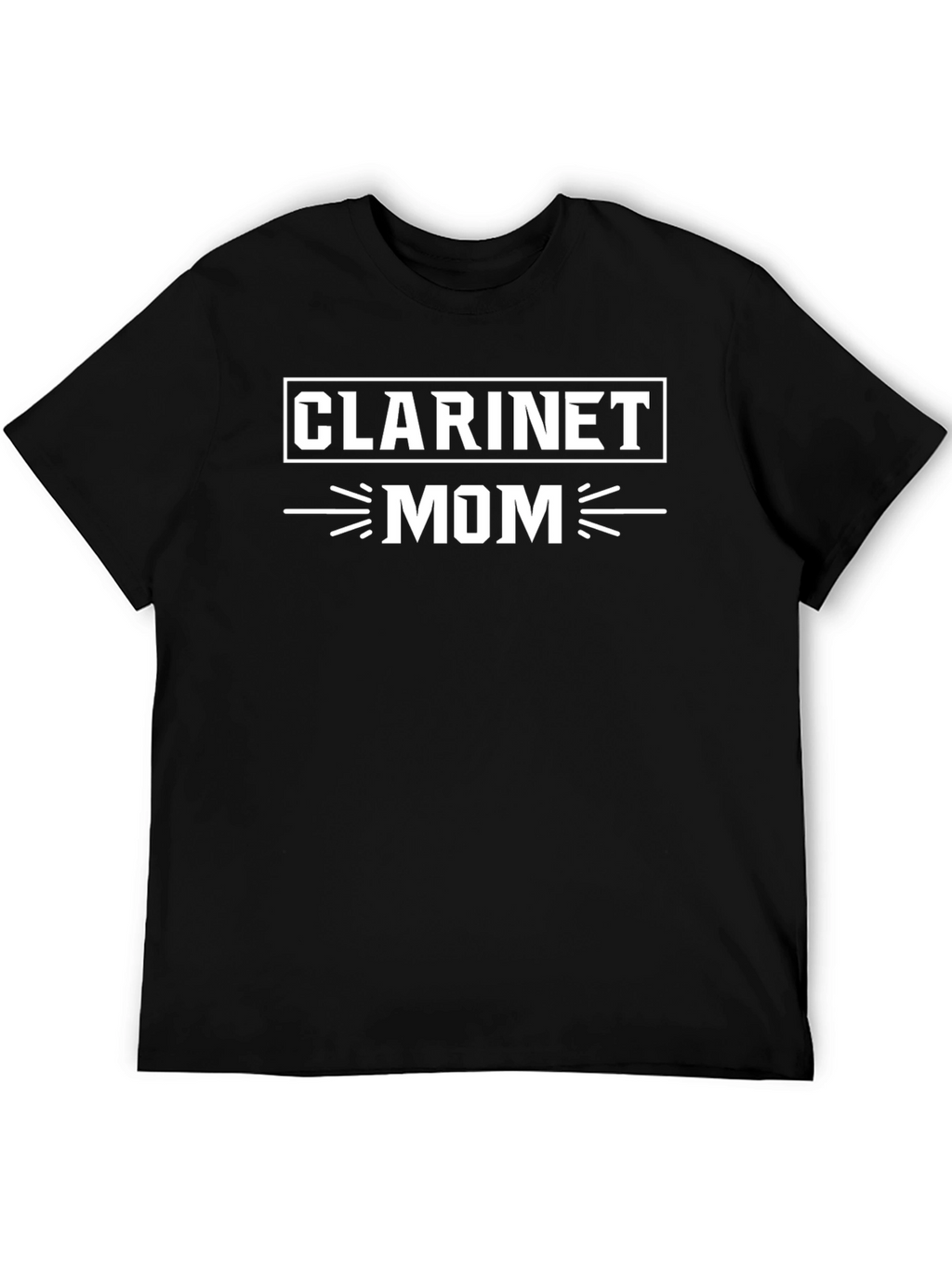 Clarinet Mom T-Shirt - Black Crew Neck