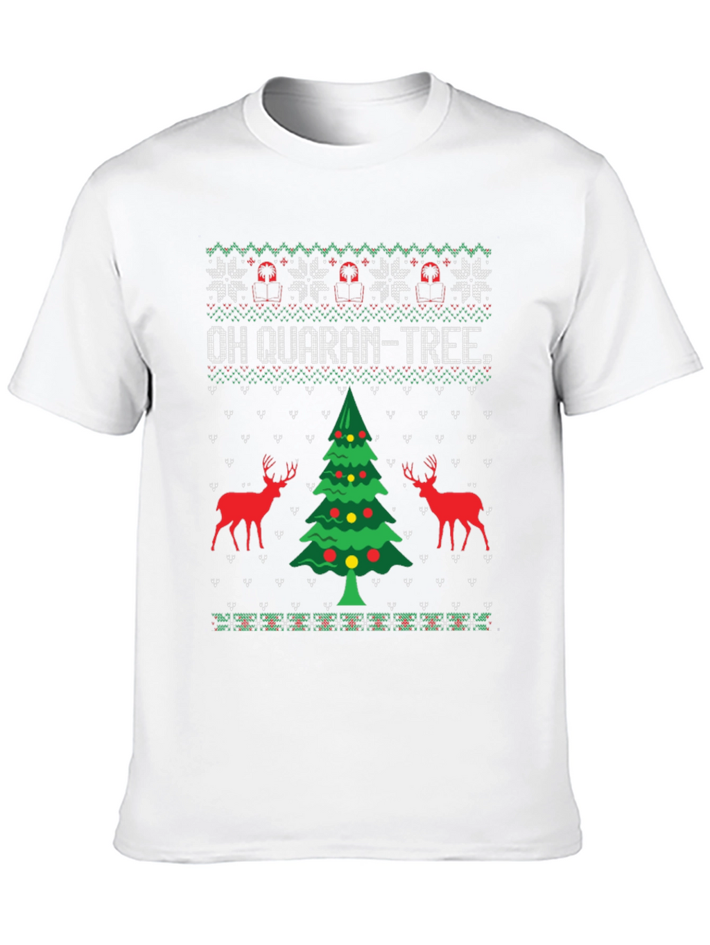 Oh Quaran-Tree Ugly Christmas Sweater T-Shirt