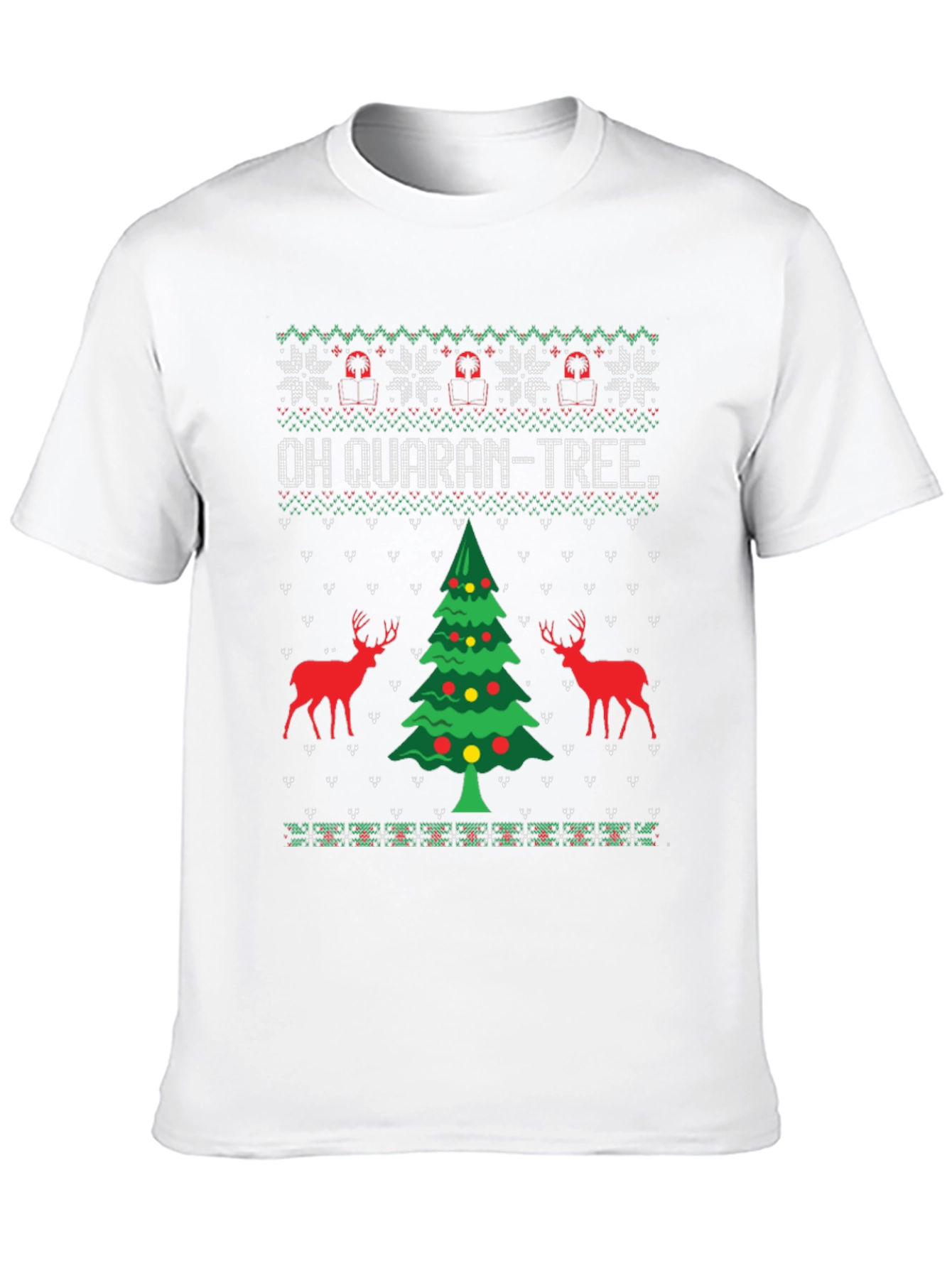 Oh Quaran-Tree Ugly Christmas Sweater T-Shirt