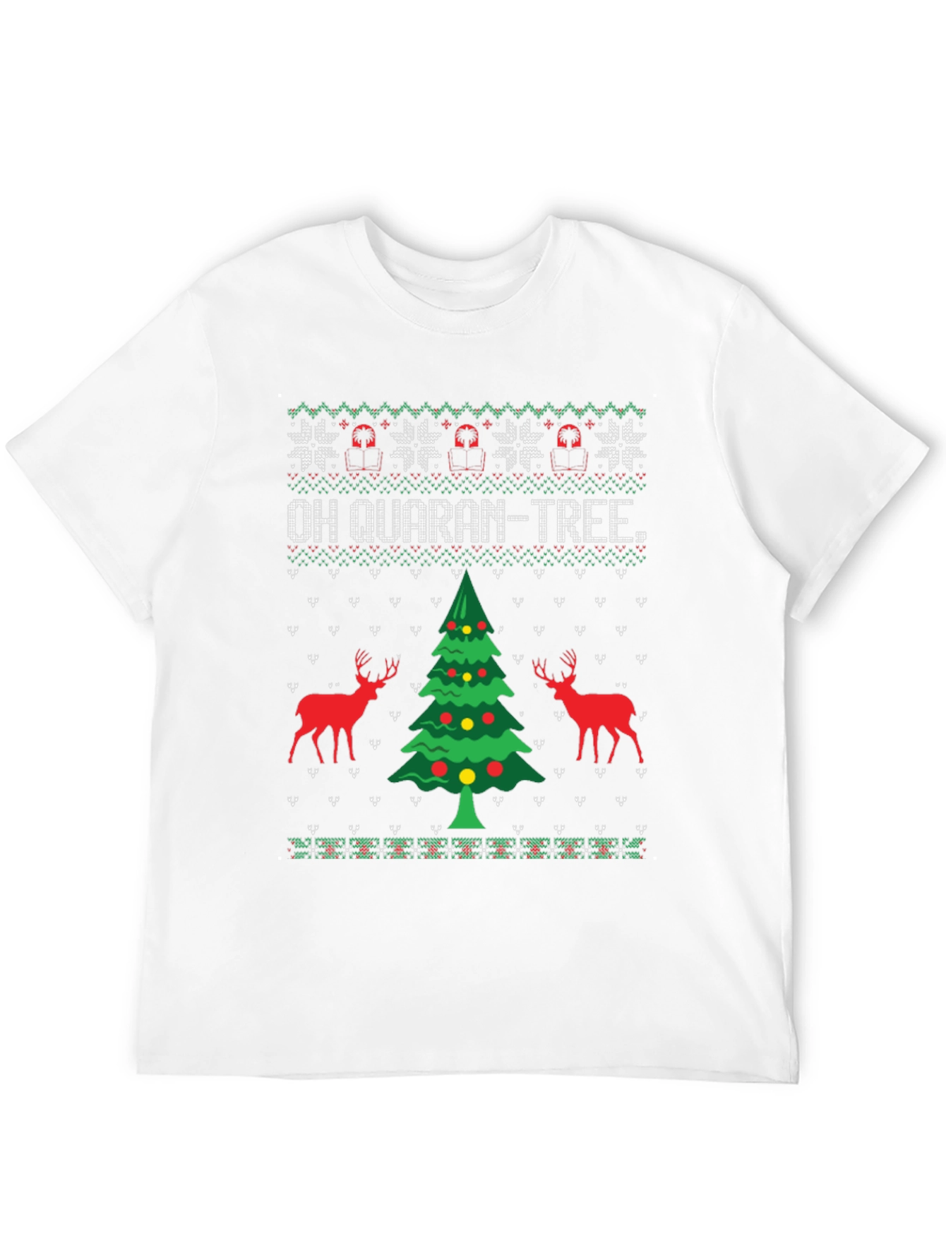 Oh Quaran-Tree Ugly Christmas Sweater T-Shirt