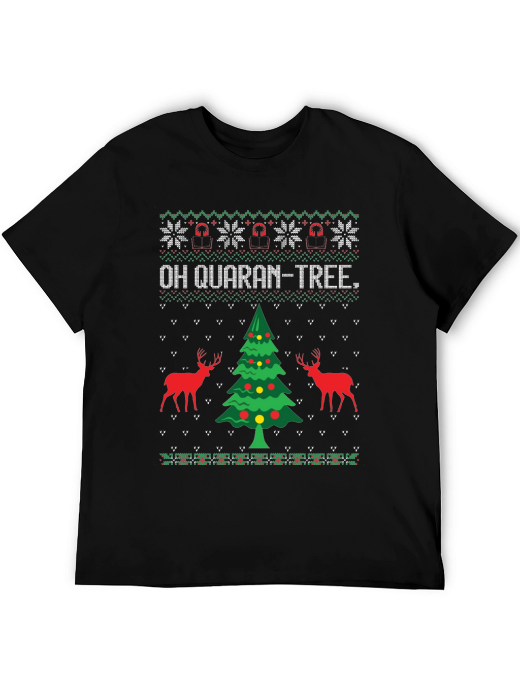 Oh Quaran-Tree Ugly Christmas Sweater T-Shirt