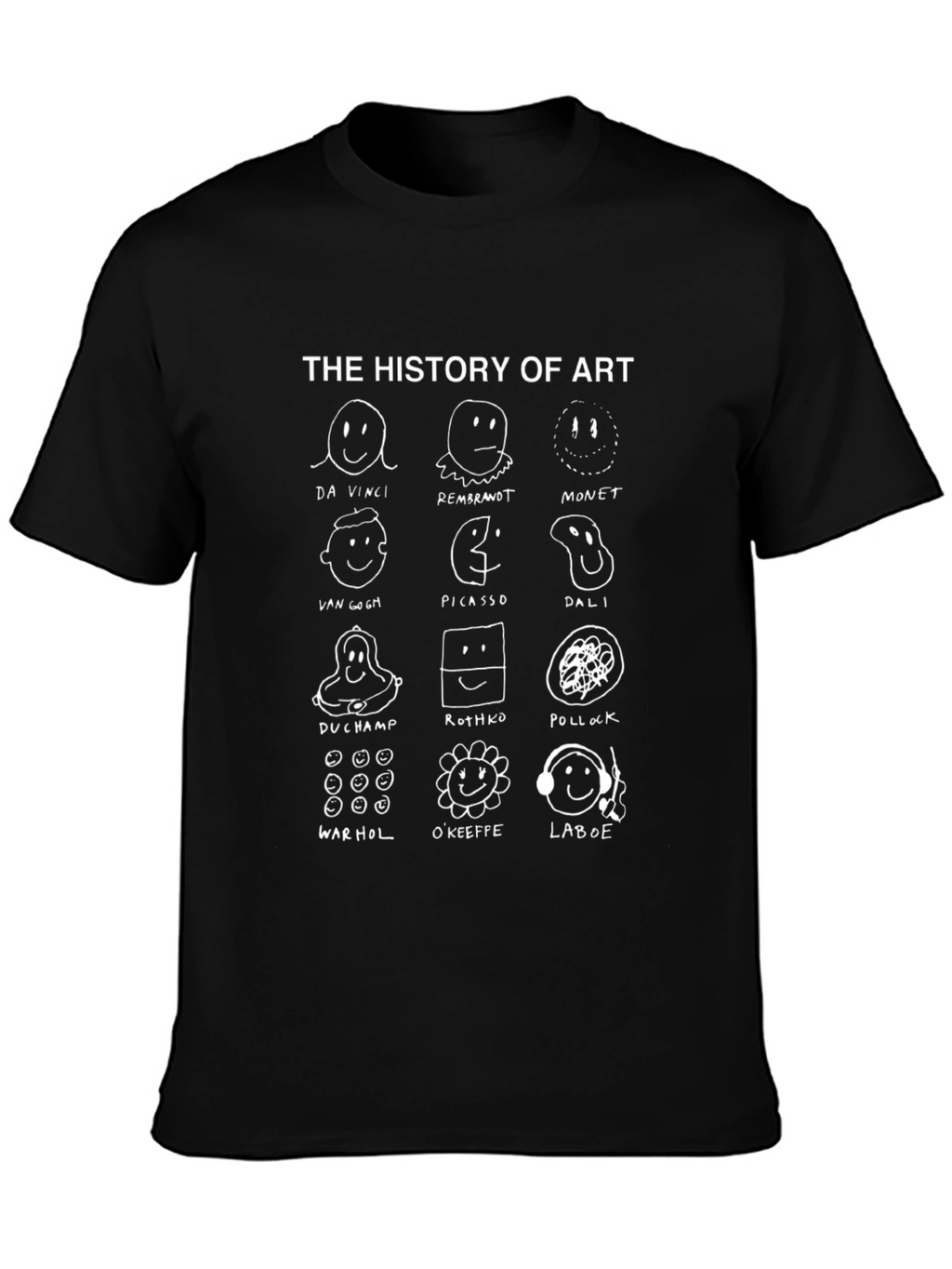 History of Art Graphic Print T-Shirt